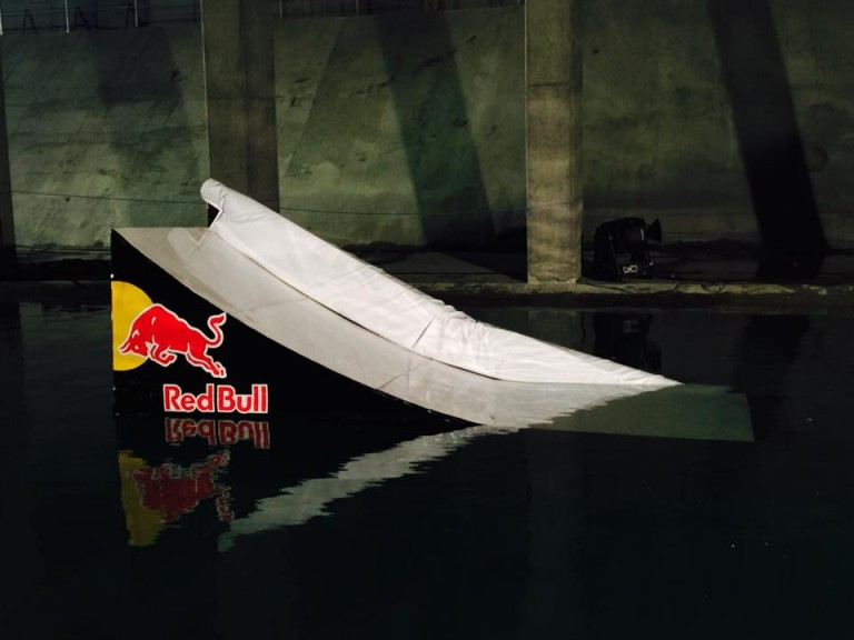 Red Bull Schanze für Werbespot